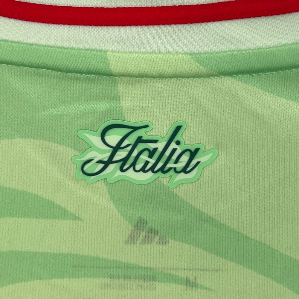 Adidas Italy FIGC 2025 Away Jersey Mens M Green‎ Floral Soccer NWT - Picture 5 of 5